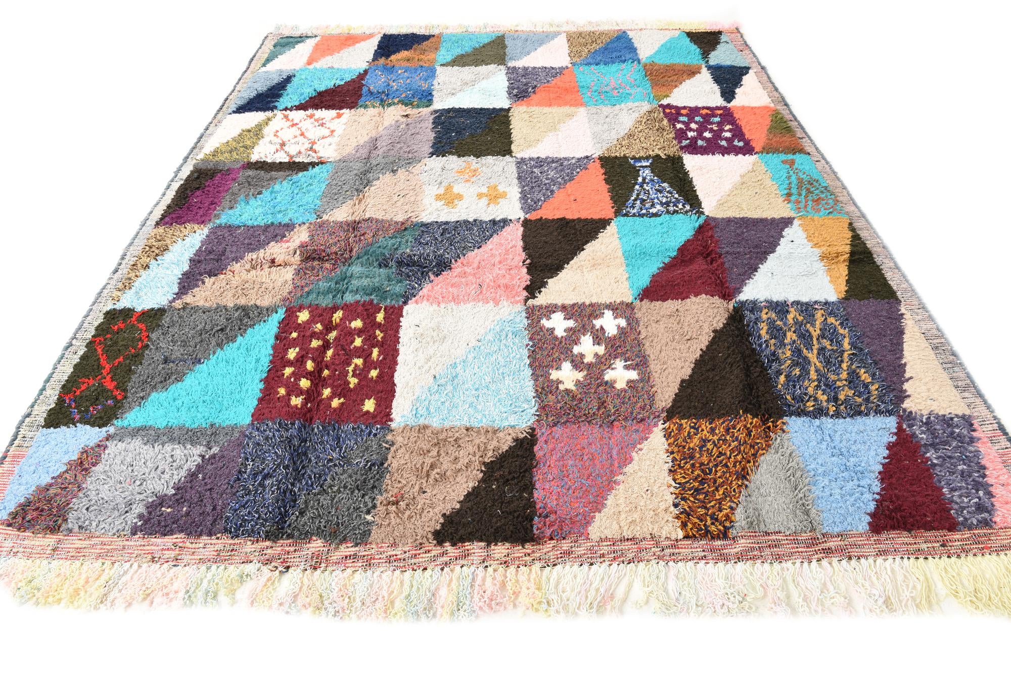 8' 1 x 9' 10 Hand Knotted Moroccan Wool Rug