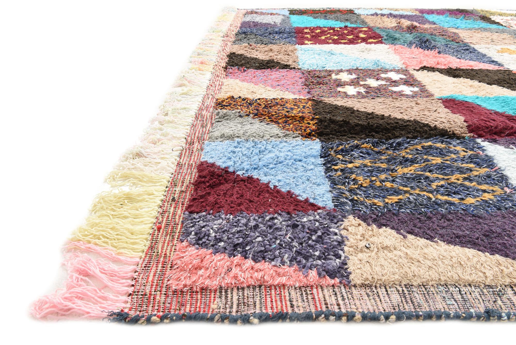 8' 1 x 9' 10 Hand Knotted Moroccan Wool Rug