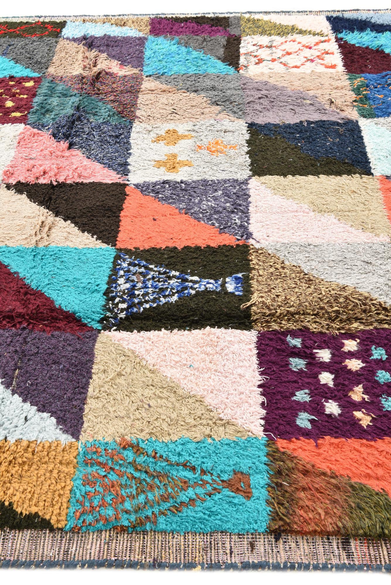 8' 1 x 9' 10 Hand Knotted Moroccan Wool Rug