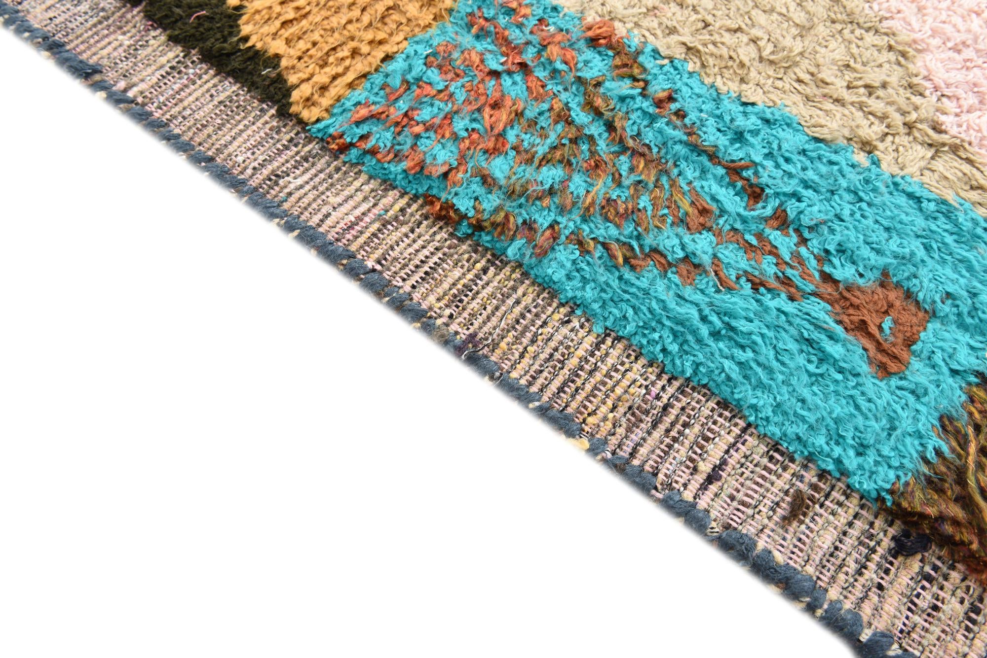 8' 1 x 9' 10 Hand Knotted Moroccan Wool Rug