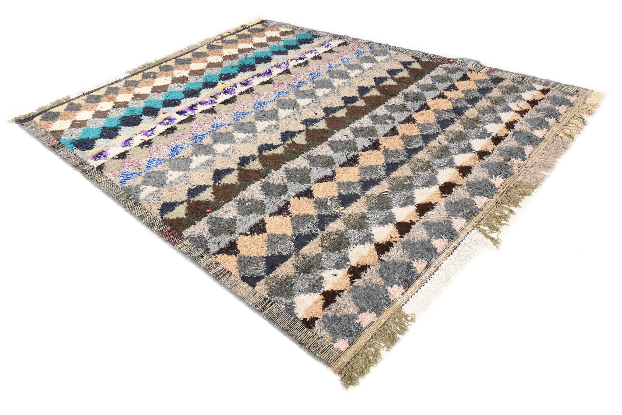 8' 2 x 10' 5 Hand Knotted Moroccan Wool Rug