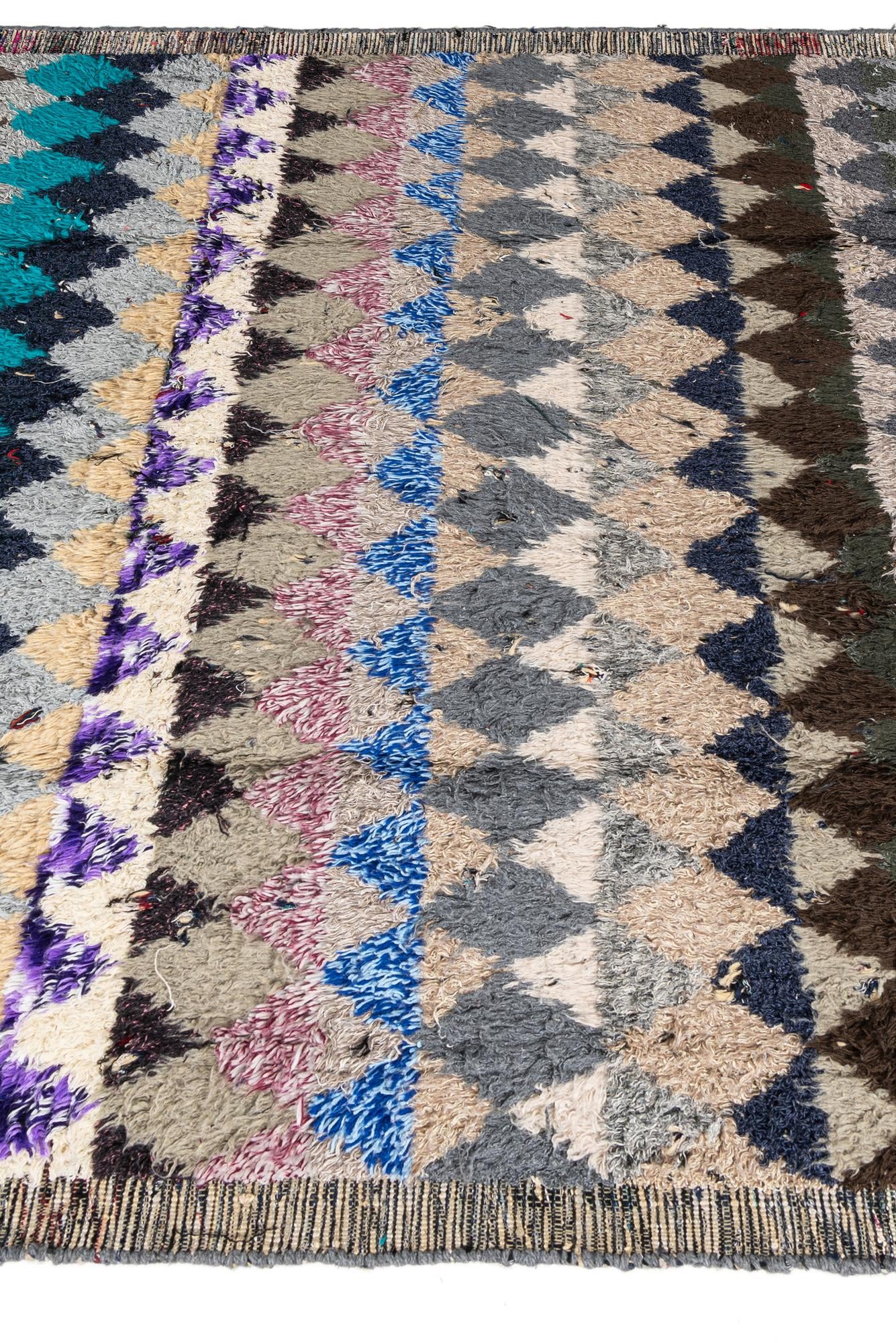 8' 2 x 10' 5 Hand Knotted Moroccan Wool Rug