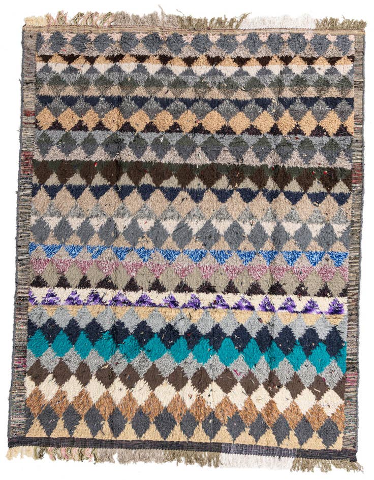 Detail image of 8' 2 x 10' 5 Hand Knotted Moroccan Wool Rug