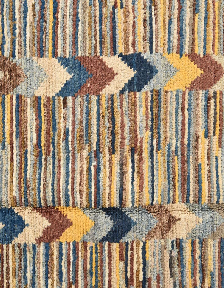 Detail image of 6' 4 x 9' 3  Hand Knotted Moroccan Wool Rug