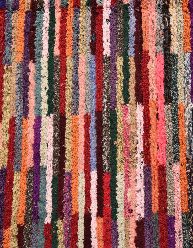 Detail image of 6' 3 x 10'  Hand Knotted Moroccan Wool Rug