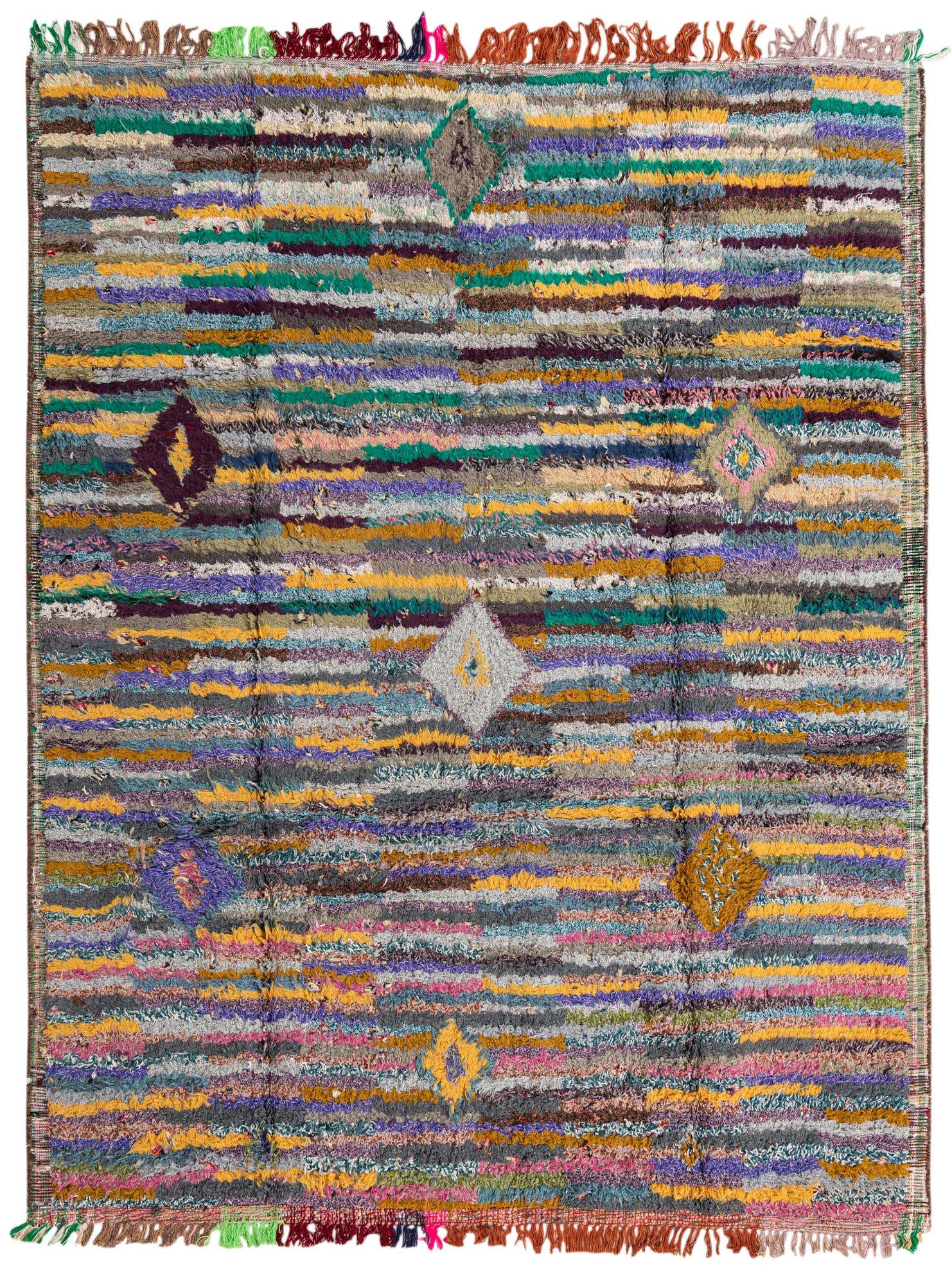 8' 2 x 10' 6 Hand Knotted Moroccan Wool Rug