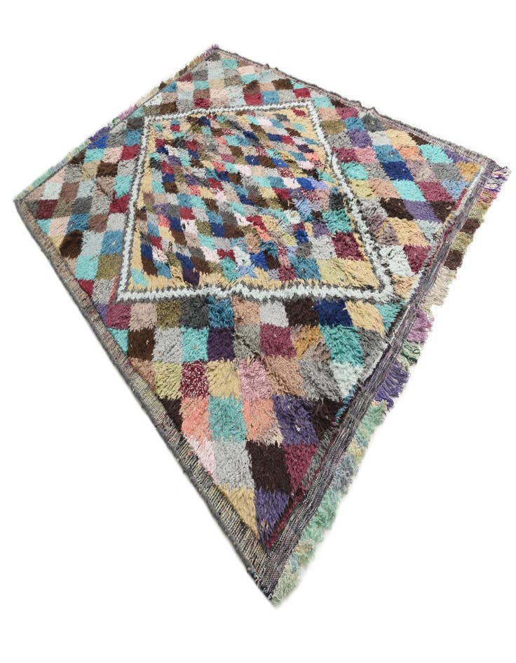 Detail image of 8' 3 x 10' 8  Hand Knotted Moroccan Wool Rug