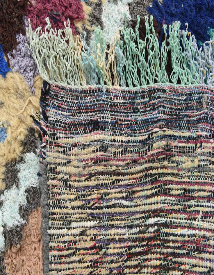 Detail image of 8' 3 x 10' 8  Hand Knotted Moroccan Wool Rug