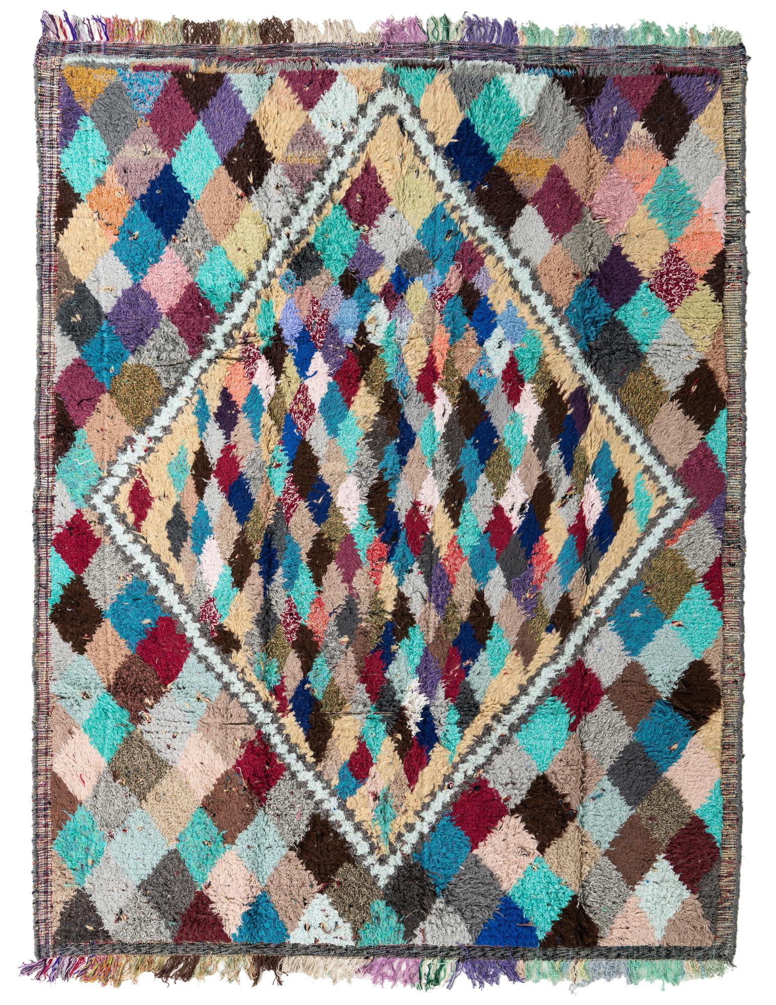 8' 3 x 10' 8 Hand Knotted Moroccan Wool Rug
