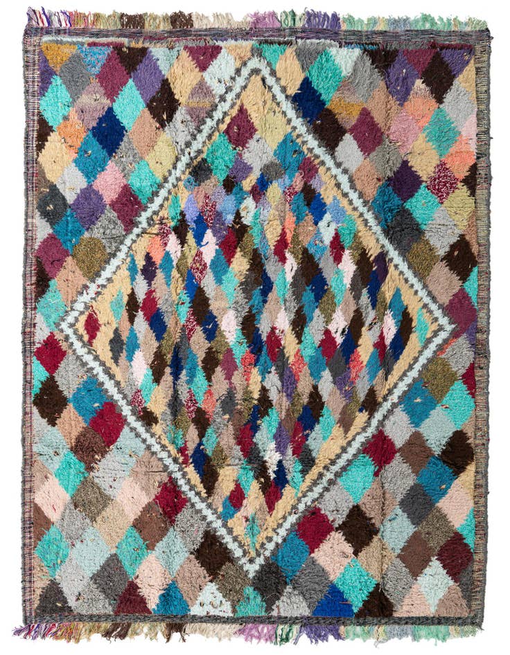 Detail image of 8' 3 x 10' 8 Hand Knotted Moroccan Wool Rug