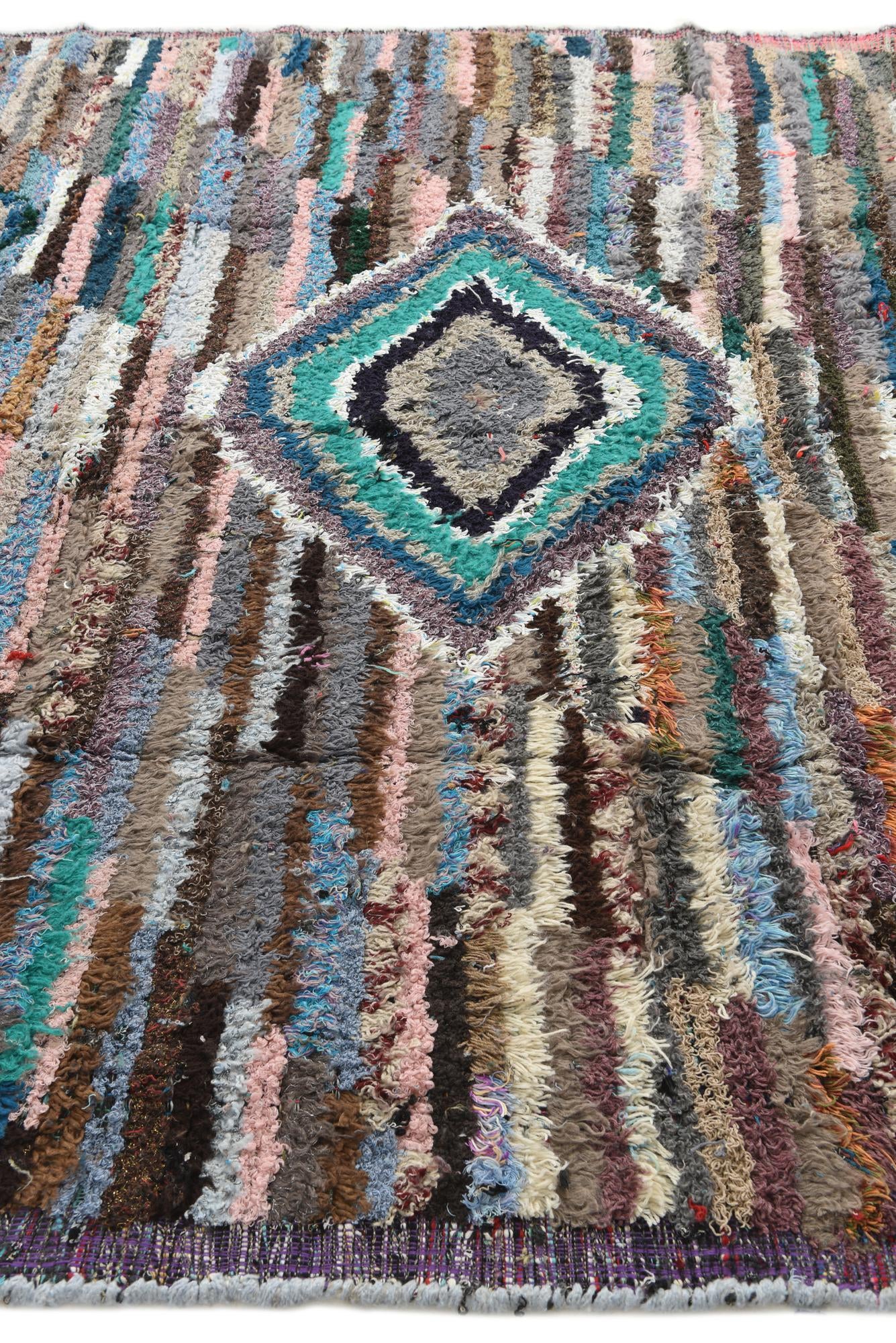 8' 1 x 10' 5 Hand Knotted Moroccan Wool Rug