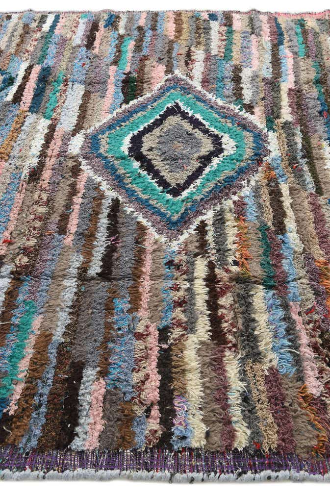 8' 1 x 10' 5 Hand Knotted Moroccan Wool Rug