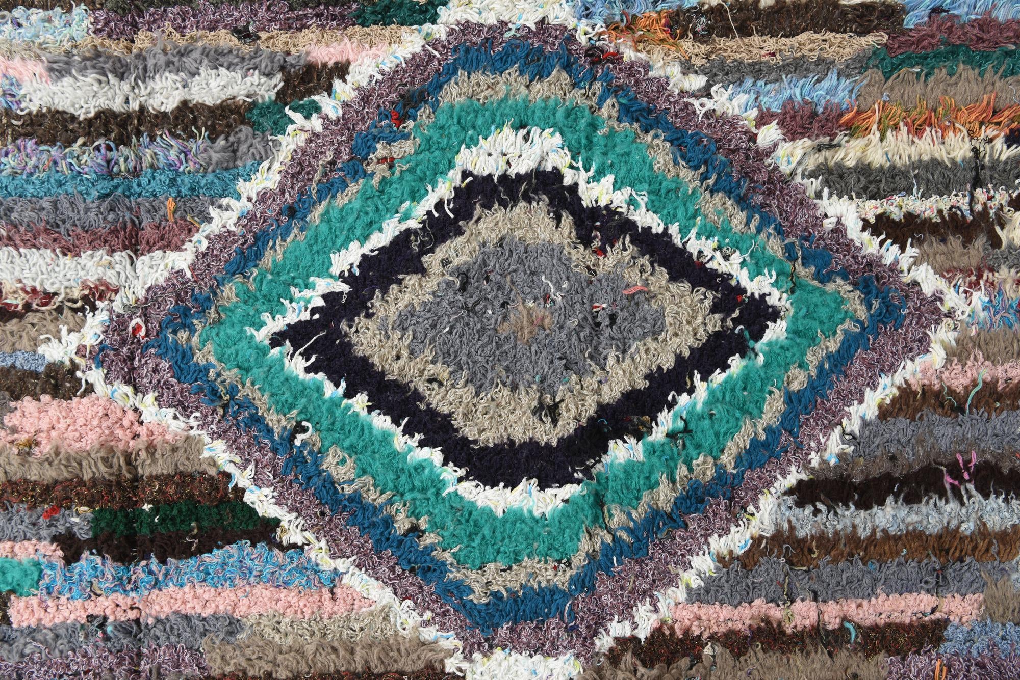 8' 1 x 10' 5 Hand Knotted Moroccan Wool Rug