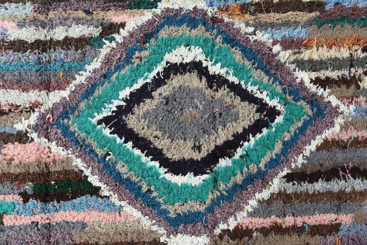 8' 1 x 10' 5 Hand Knotted Moroccan Wool Rug