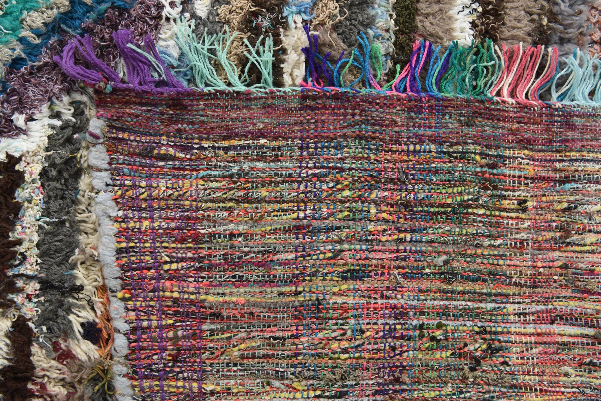 8' 1 x 10' 5 Hand Knotted Moroccan Wool Rug