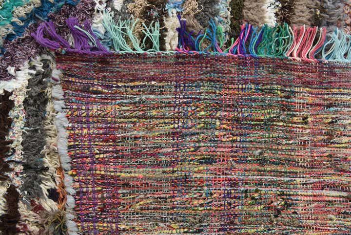 8' 1 x 10' 5 Hand Knotted Moroccan Wool Rug