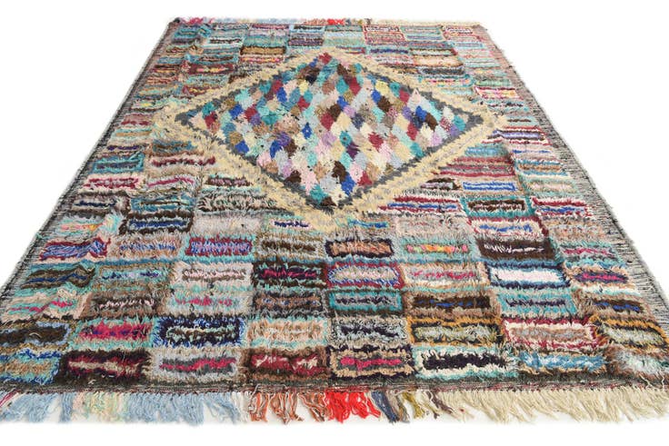 Detail image of 8' 2 x 10' 5 Hand Knotted Moroccan Wool Rug