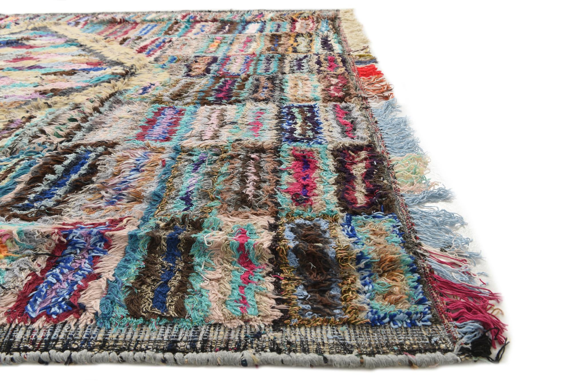 8' 2 x 10' 5 Hand Knotted Moroccan Wool Rug