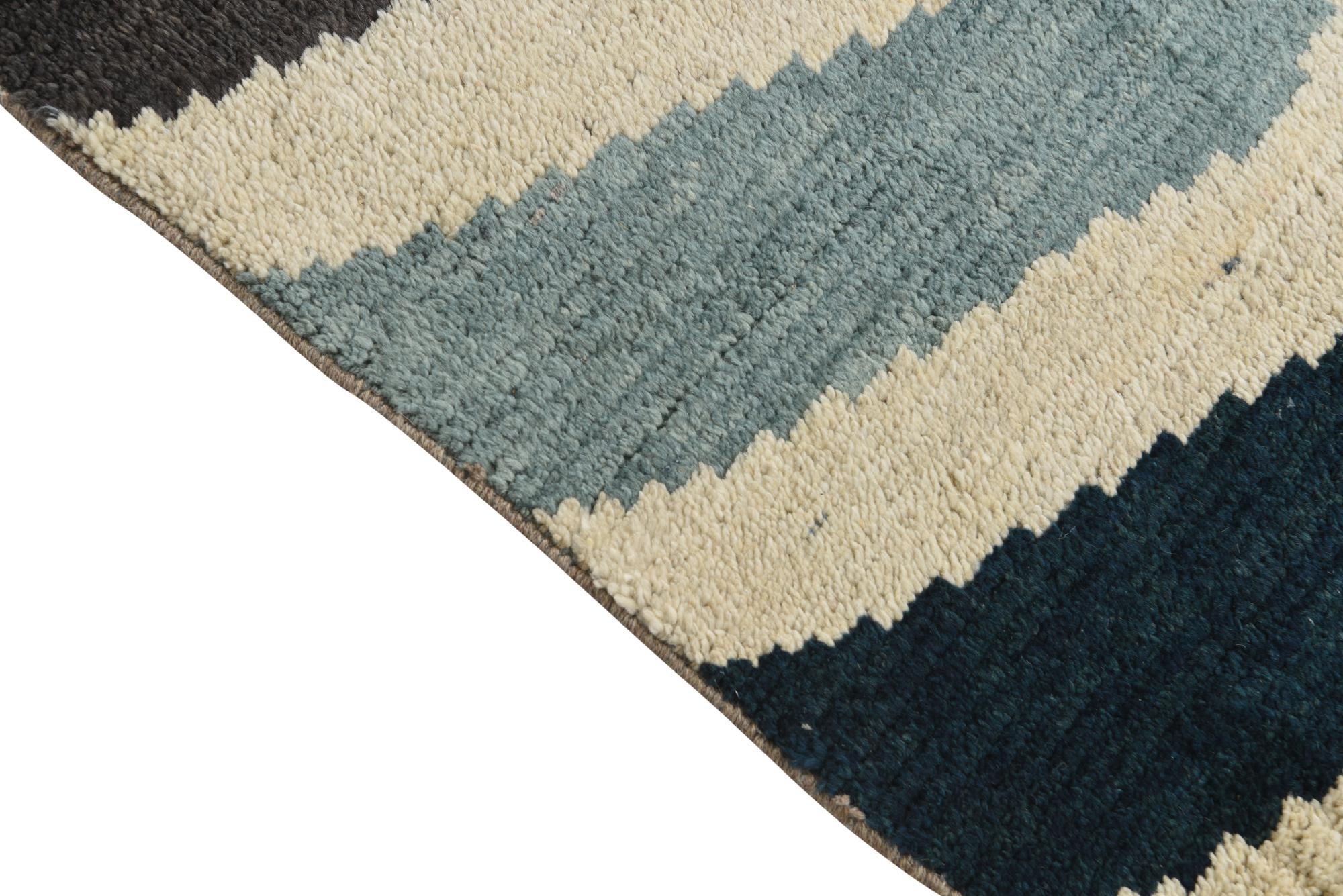 4' 2 x 6' 5 Hand Knotted Moroccan Wool Rug