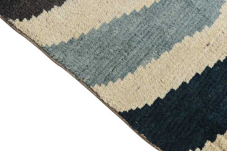 Detail image of 4' 2 x 6' 5 Hand Knotted Moroccan Wool Rug