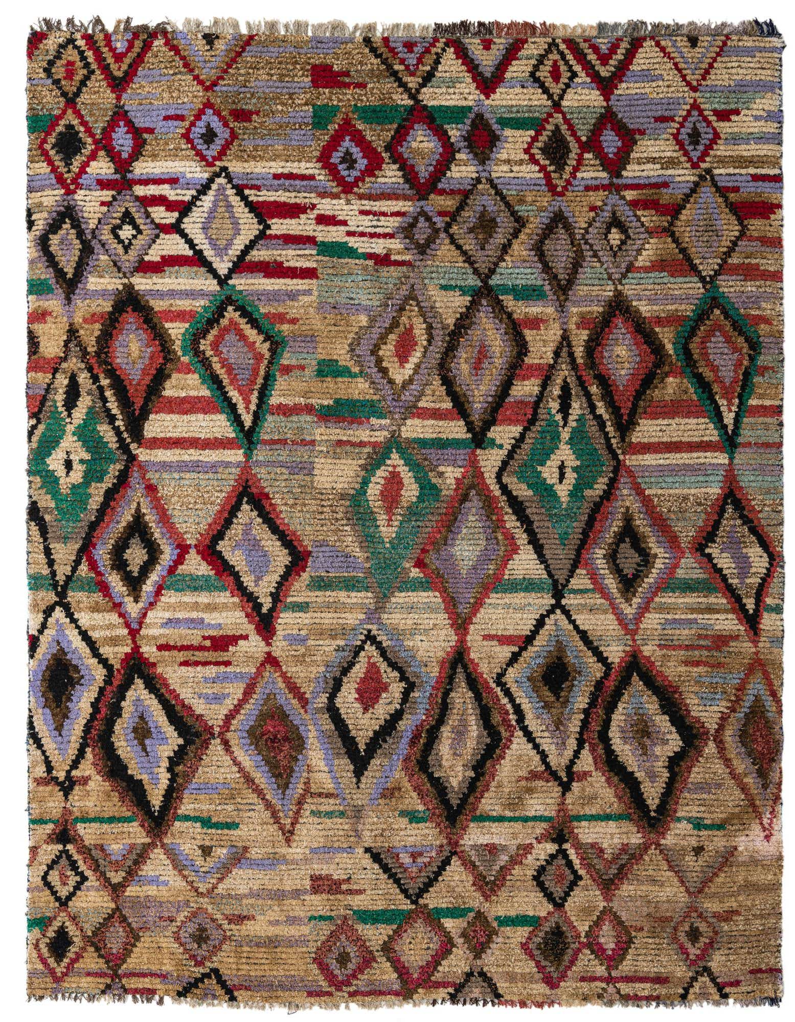 7' 7 x 9' 6 Hand Knotted Moroccan Wool Rug