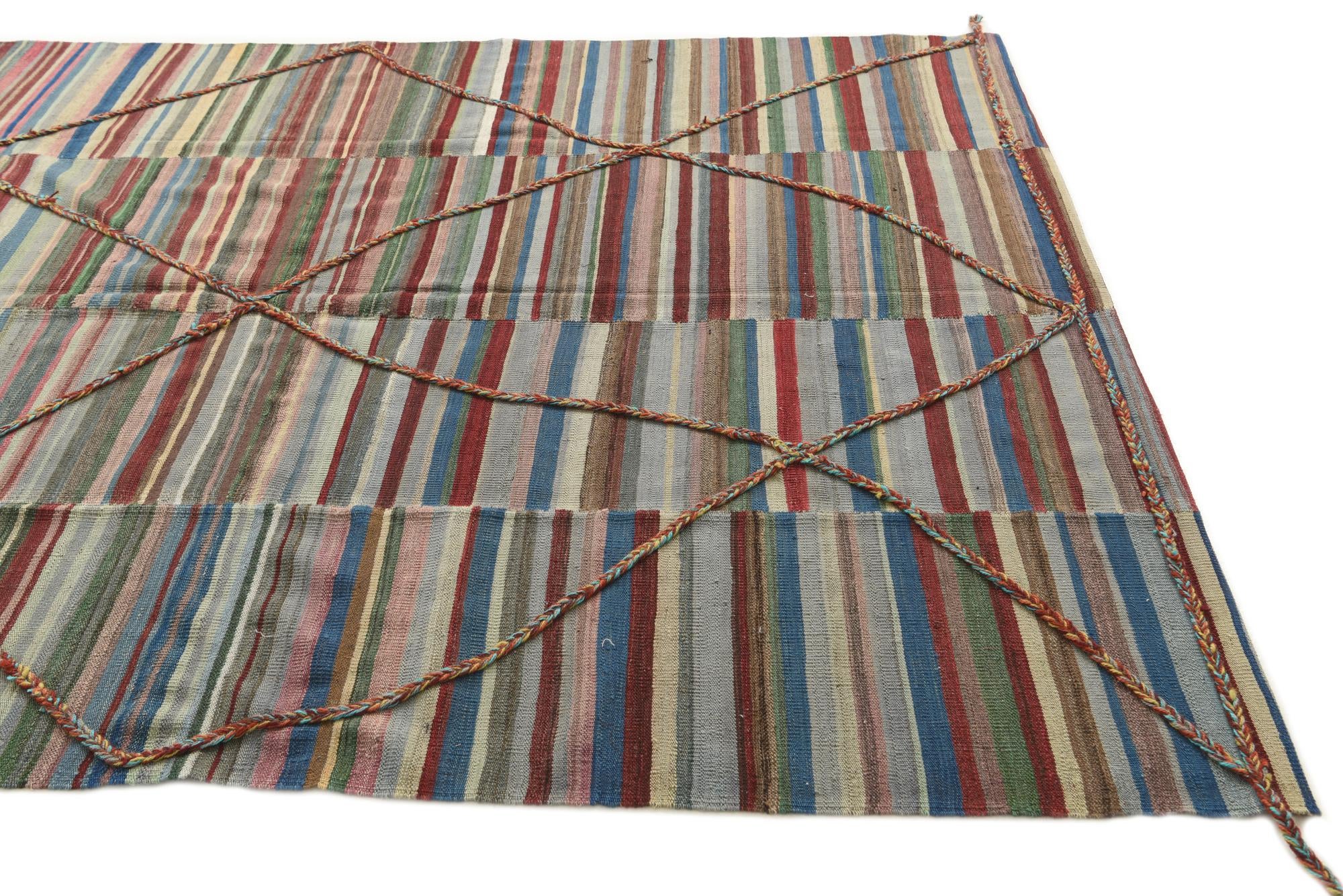 6' 6 x 9' 4 Hand Knotted Moroccan Wool Rug