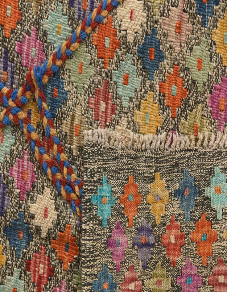 Detail image of 6' 2 x 8' 1  Hand Knotted Moroccan Wool Rug