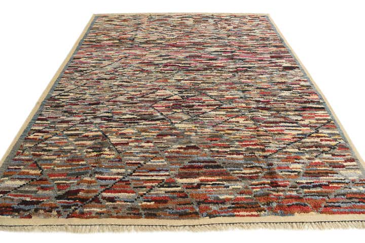 8' 3 x 10' 4 Hand Knotted Moroccan Wool Rug