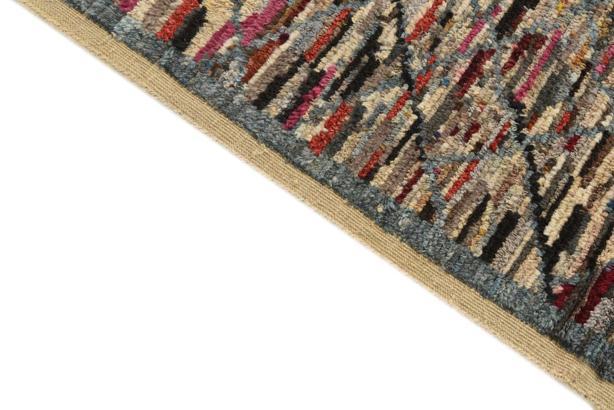 8' 3 x 10' 4 Hand Knotted Moroccan Wool Rug
