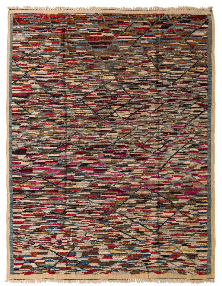 Detail image of 8' 3 x 10' 4 Hand Knotted Moroccan Wool Rug