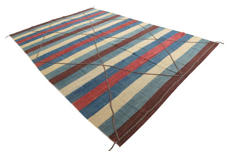 8' 9 x 13' 1 Hand Woven Moroccan Wool Rug