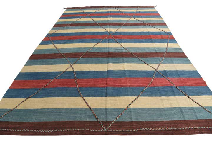 8' 9 x 13' 1 Hand Woven Moroccan Wool Rug