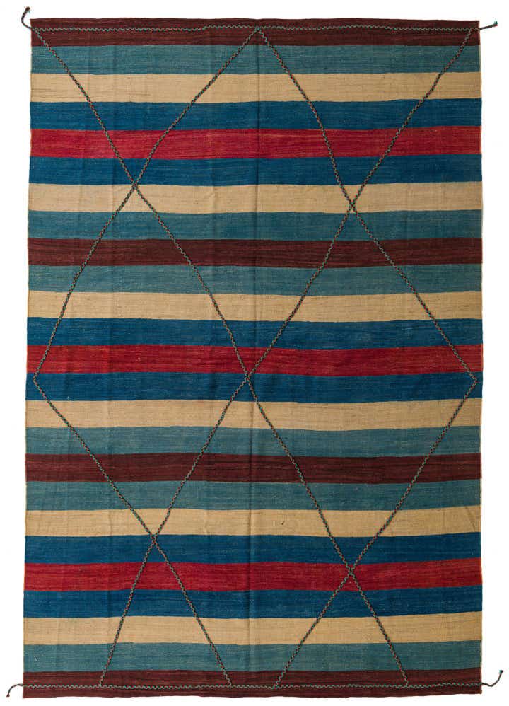 8' 9 x 13' 1 Hand Woven Moroccan Wool Rug