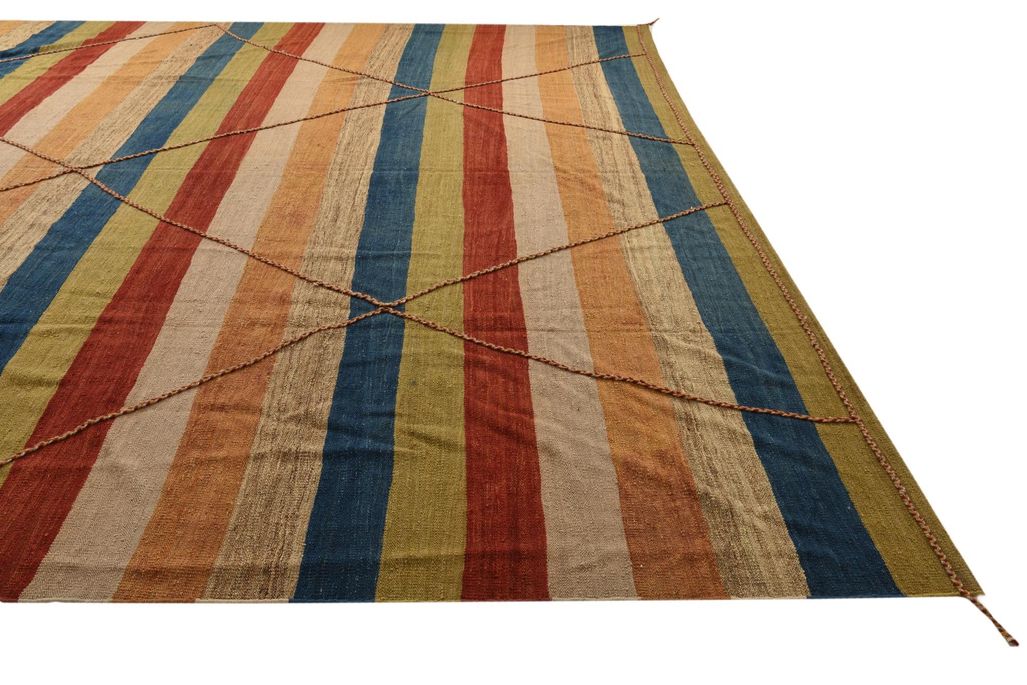 13' x 16' Hand Knotted Moroccan Wool Rug