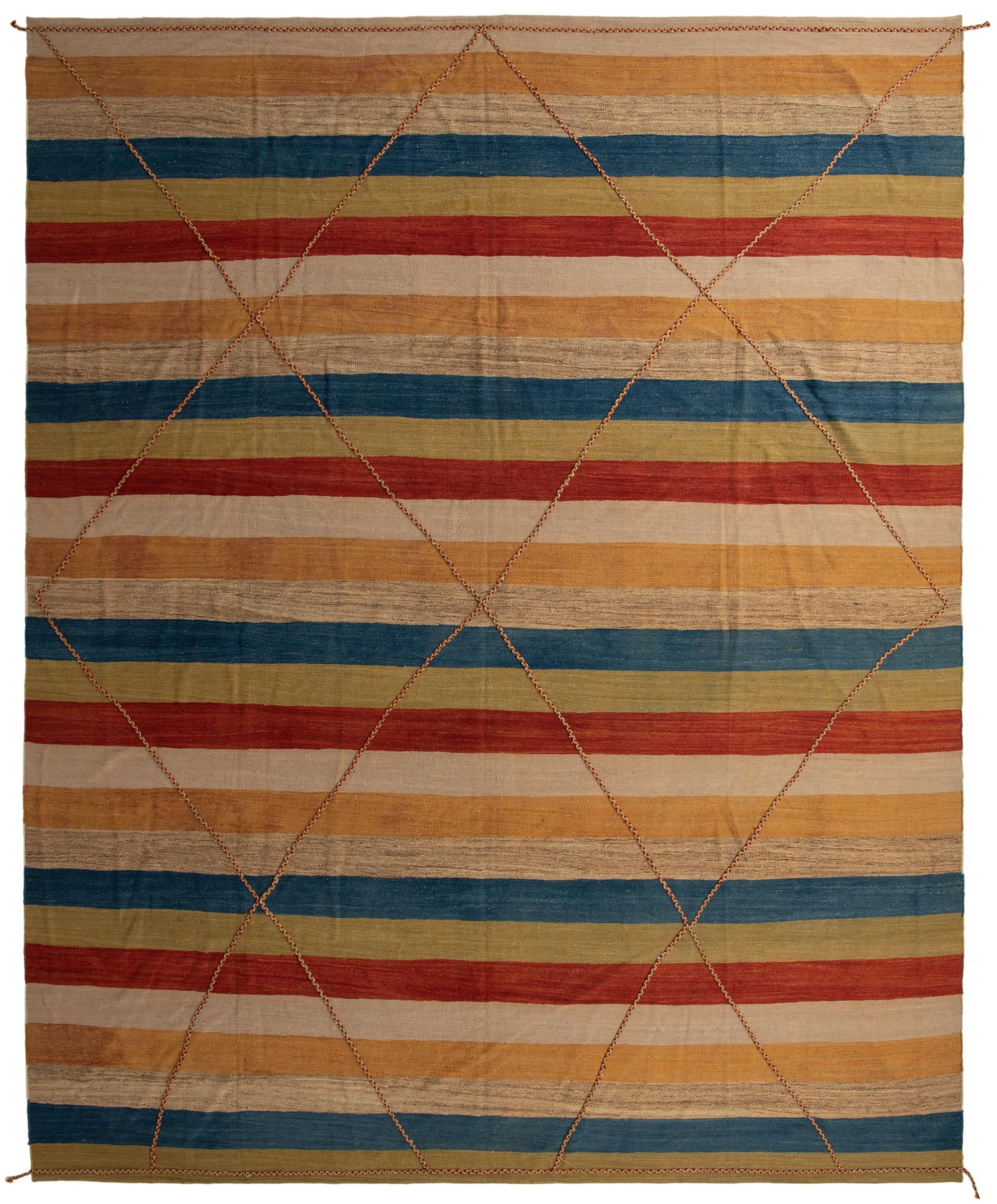 13' x 16' Hand Knotted Moroccan Wool Rug