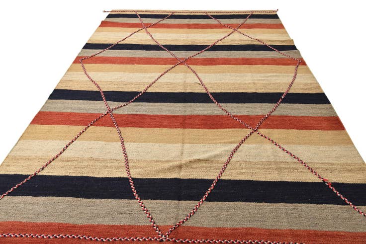 Detail image of 7' 2 x 11' 4 Hand Knotted Moroccan Wool Rug