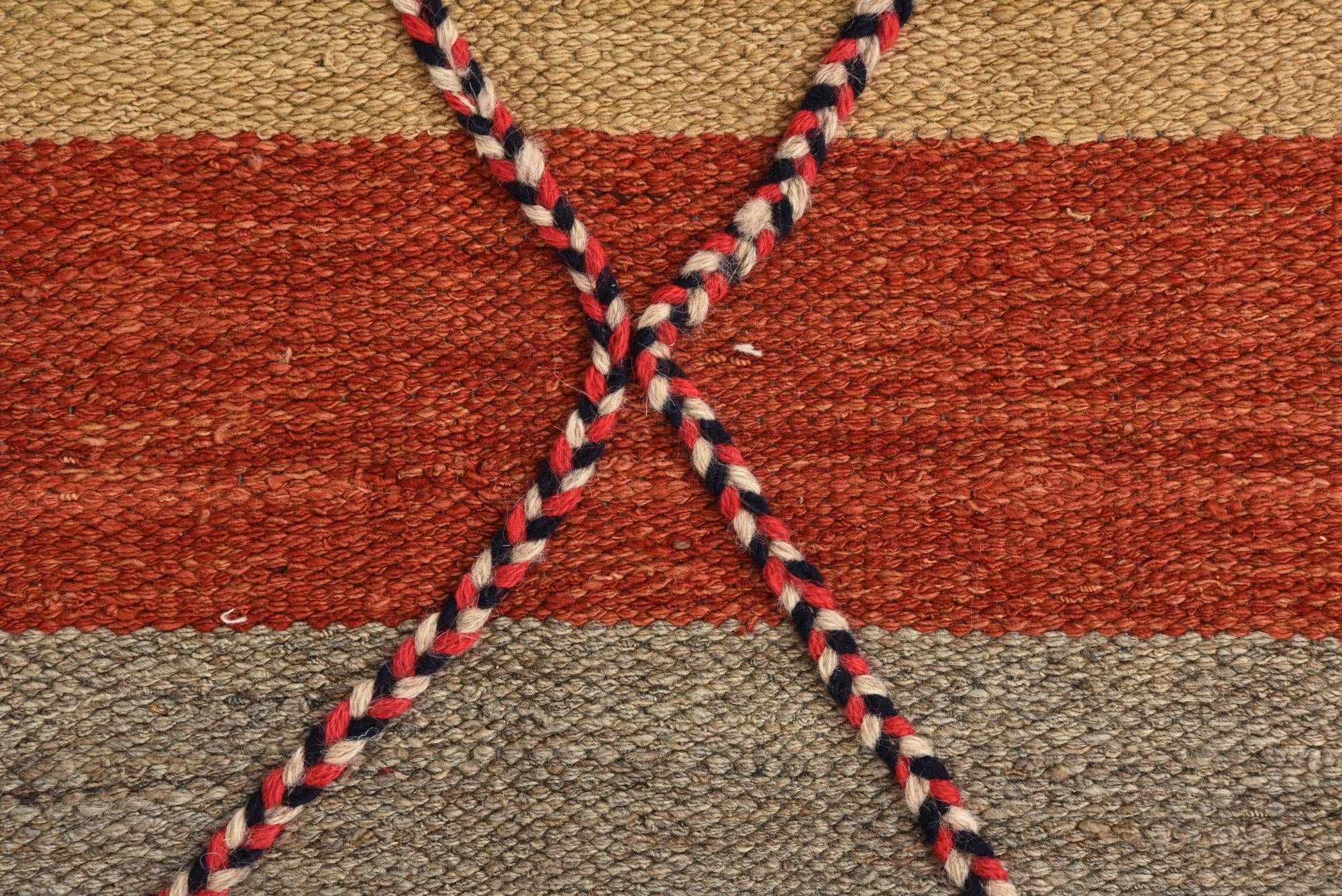 7' 2 x 11' 4 Hand Knotted Moroccan Wool Rug