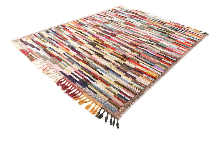 Detail image of 8' 2 x 10' Hand Knotted Moroccan Wool Rug