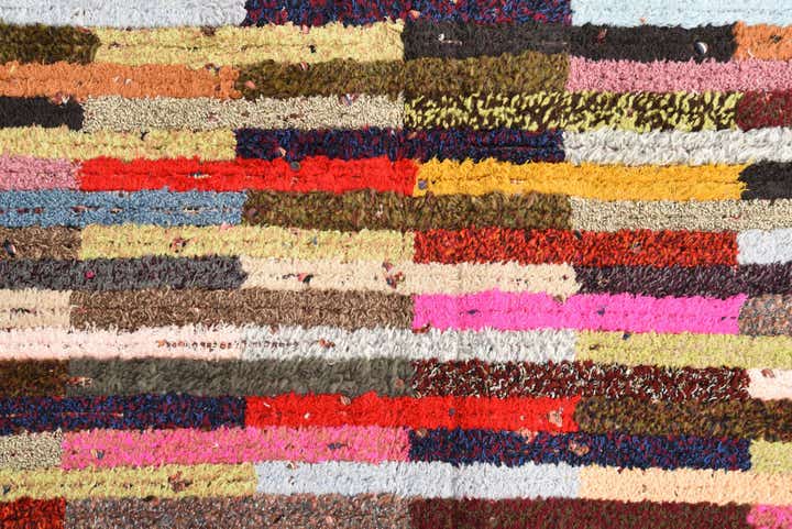 8' 2 x 10' Hand Knotted Moroccan Wool Rug