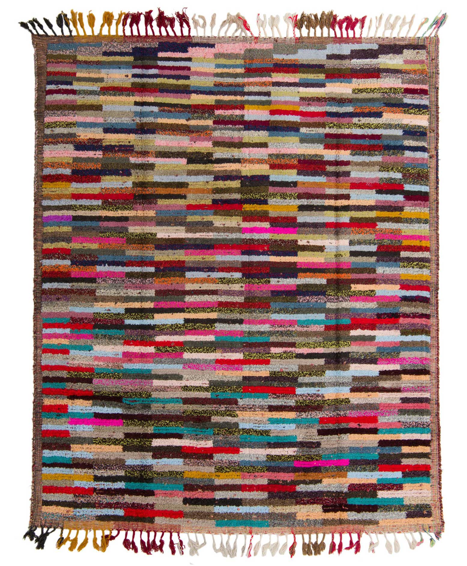 8' 2 x 10' Hand Knotted Moroccan Wool Rug