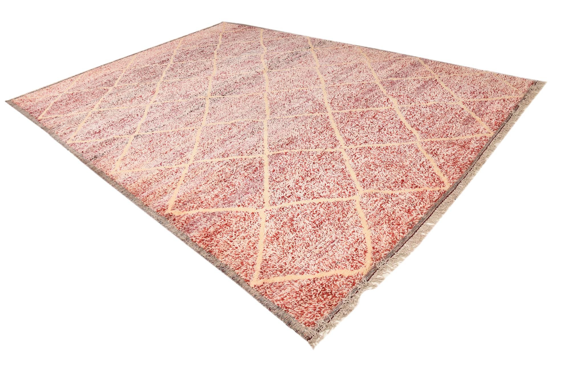 10' 5 x 14' 3 Hand Knotted Moroccan Wool Rug