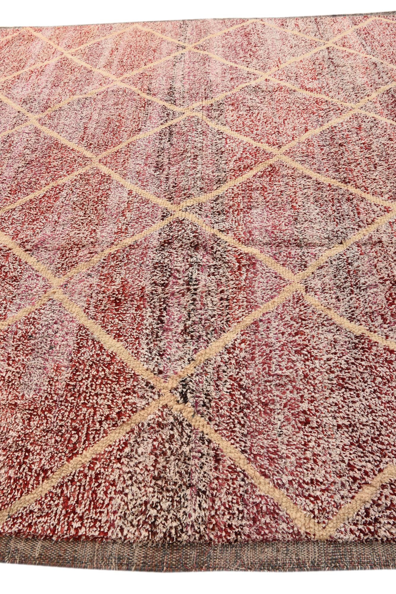 10' 5 x 14' 3 Hand Knotted Moroccan Wool Rug