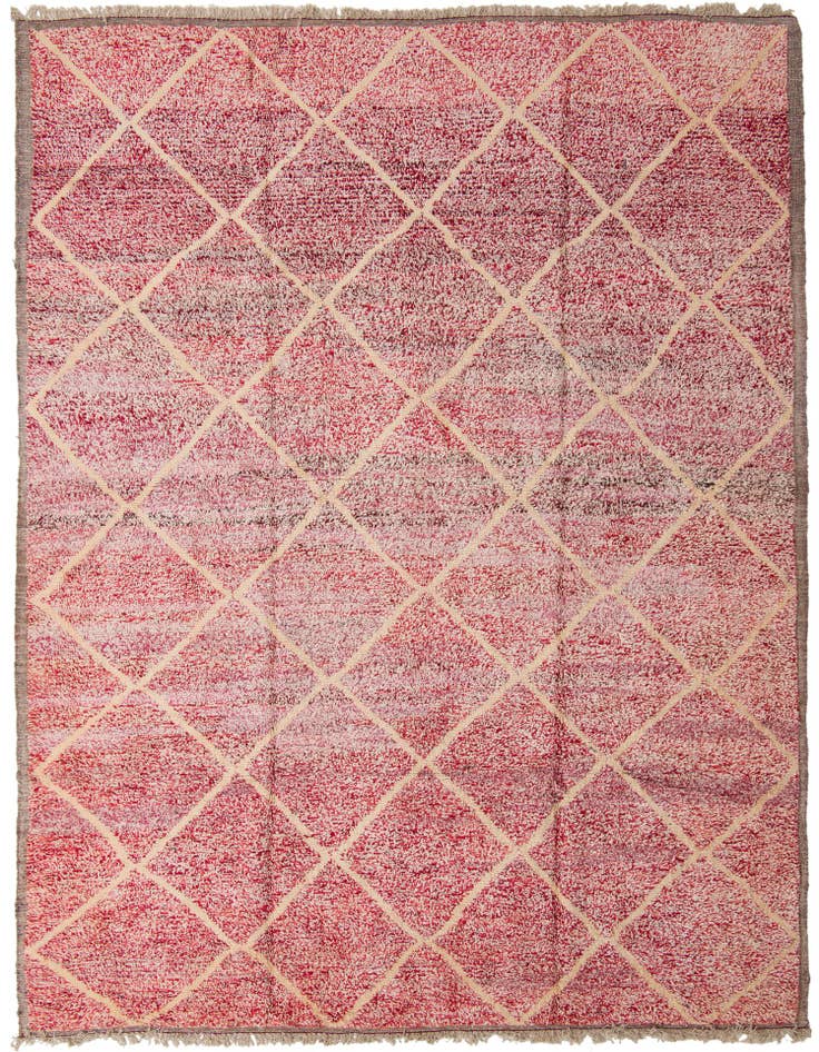 Detail image of 10' 5 x 14' 3 Hand Knotted Moroccan Wool Rug