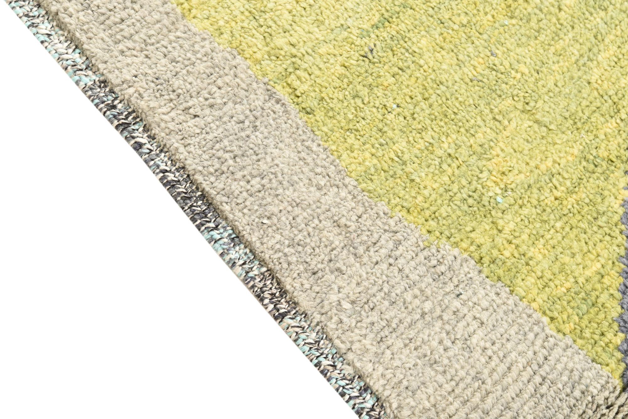 5' 2 x 8' 4 Hand Knotted Moroccan Wool Rug
