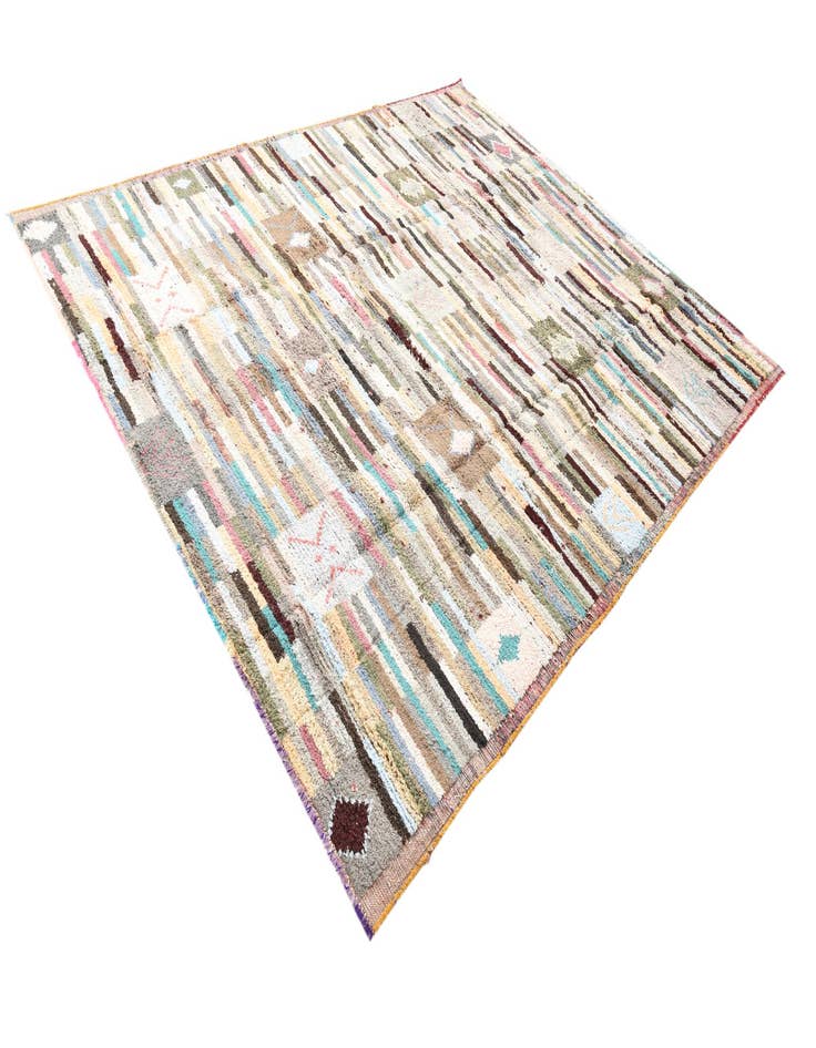 Detail image of 9' 4 x 11' 10  Hand Knotted Moroccan Wool Rug