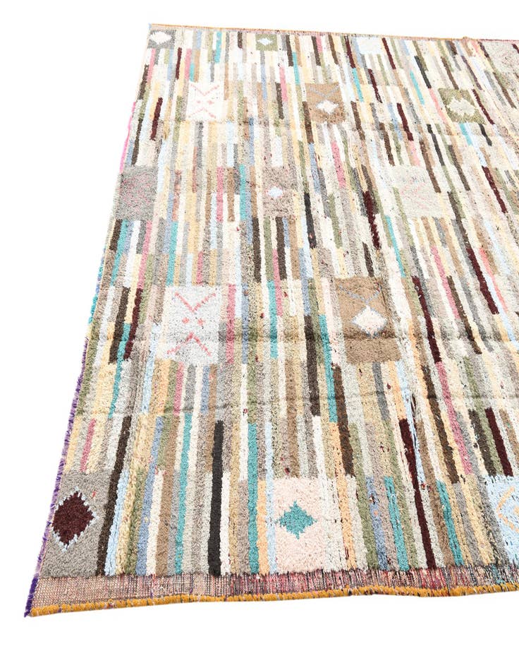 Detail image of 9' 4 x 11' 10  Hand Knotted Moroccan Wool Rug