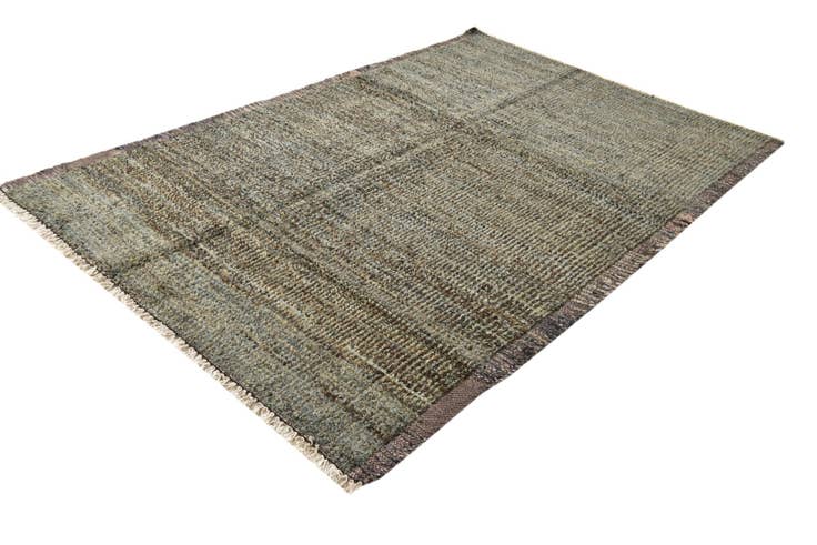 Detail image of 6' 4 x 9' 6 Hand Knotted Moroccan Wool Rug