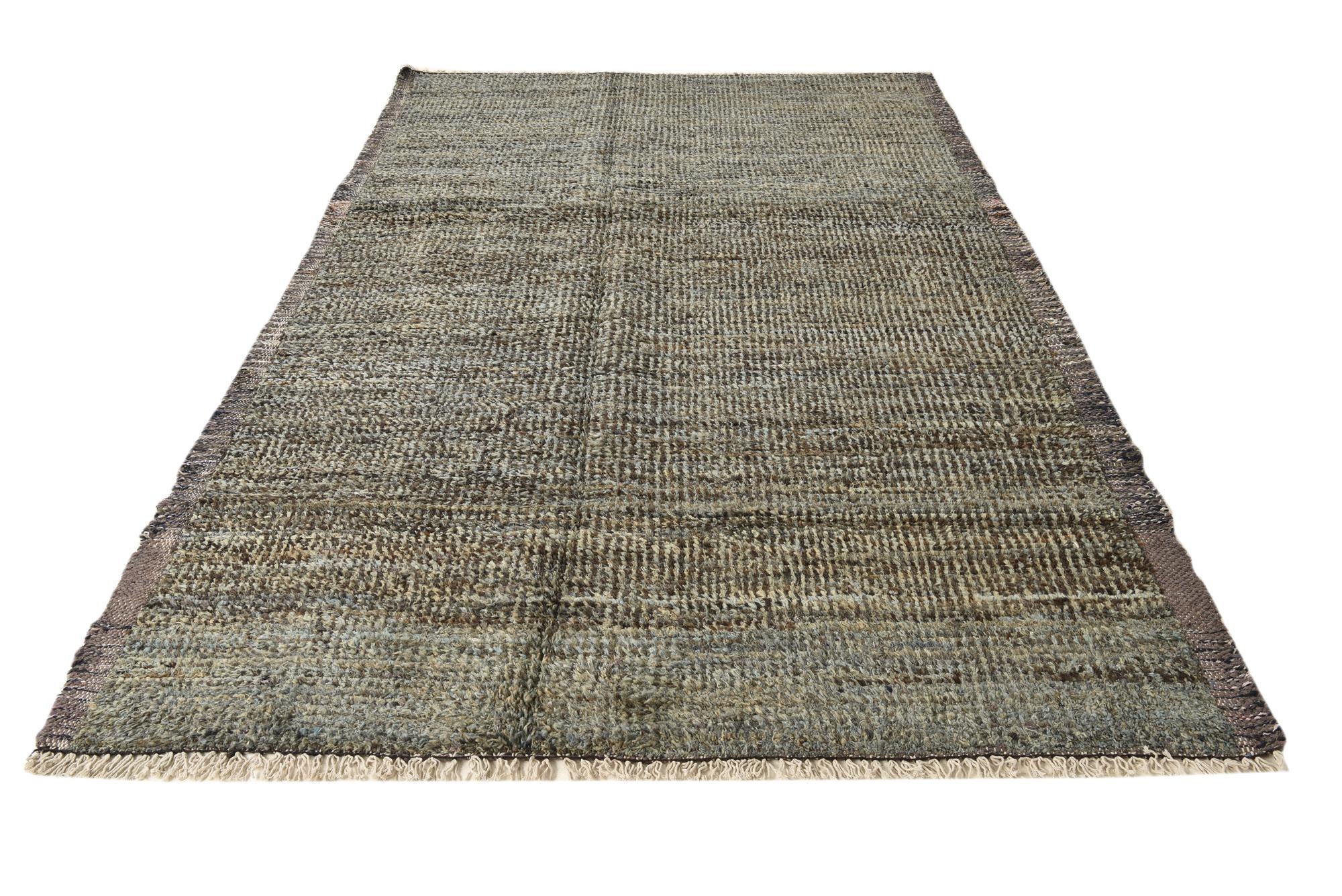 6' 4 x 9' 6 Hand Knotted Moroccan Wool Rug
