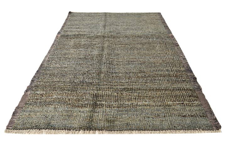 Detail image of 6' 4 x 9' 6 Hand Knotted Moroccan Wool Rug