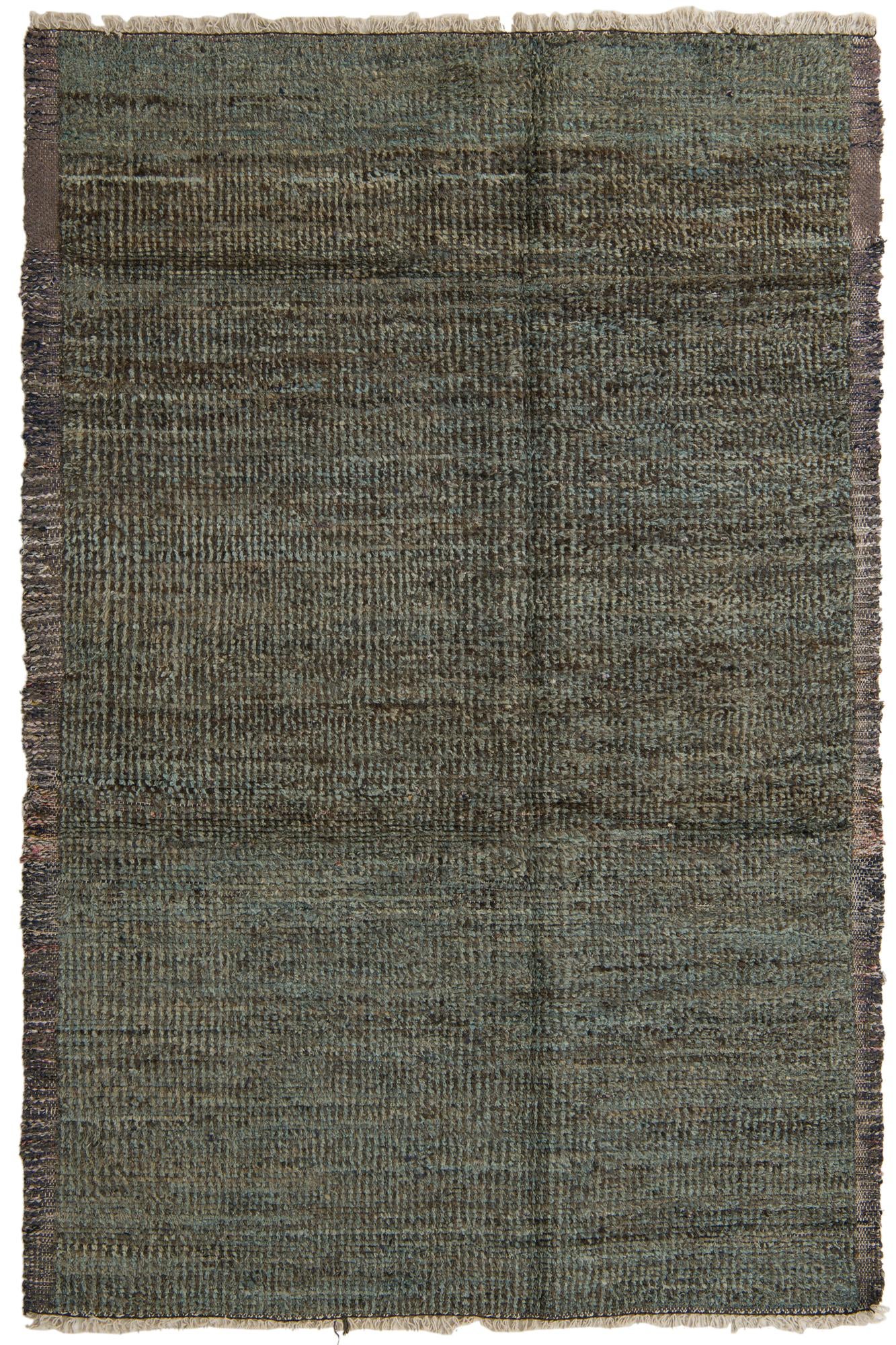 6' 4 x 9' 6 Hand Knotted Moroccan Wool Rug